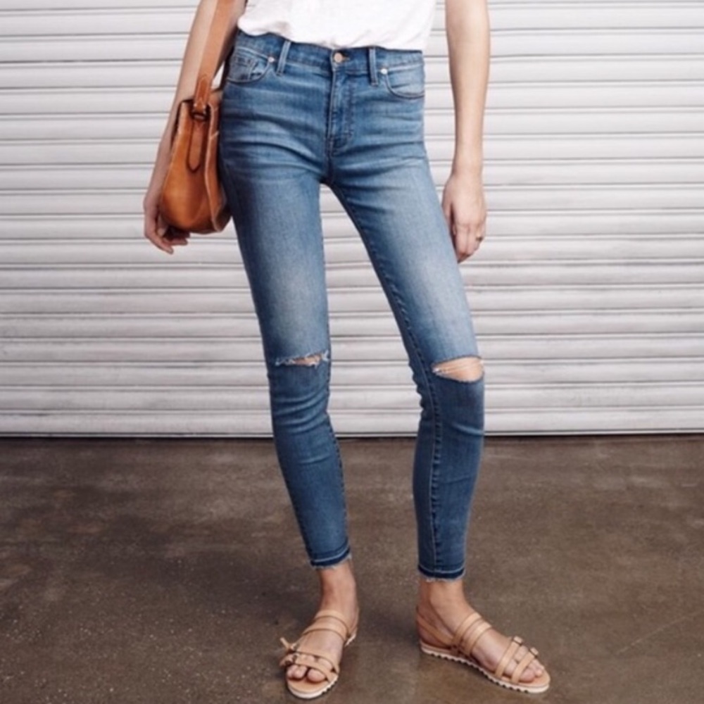 Madewell High Rise Skinny Sz 24 Jasper Wash
